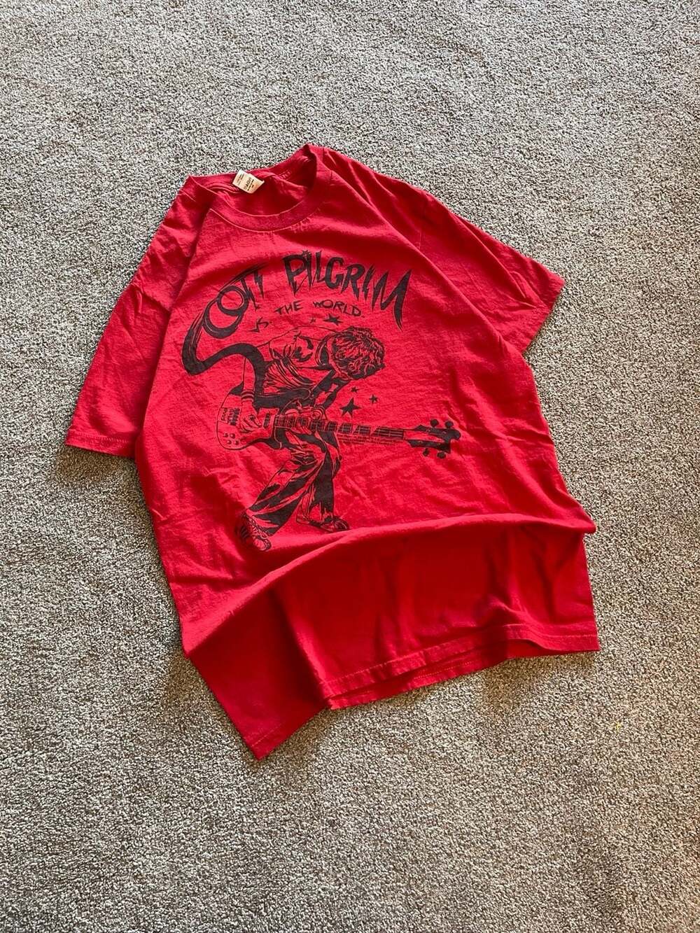 Scott Pilgrim V.S. The World Red Graphic T-Shirt
